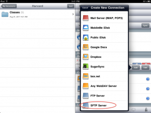 Select SFTP Server