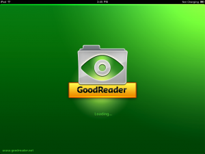 GoodReader for iPad Loading Screen